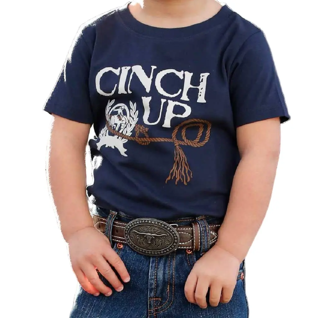 Cinch Boy's "Cinch Up" Navy Tee 1