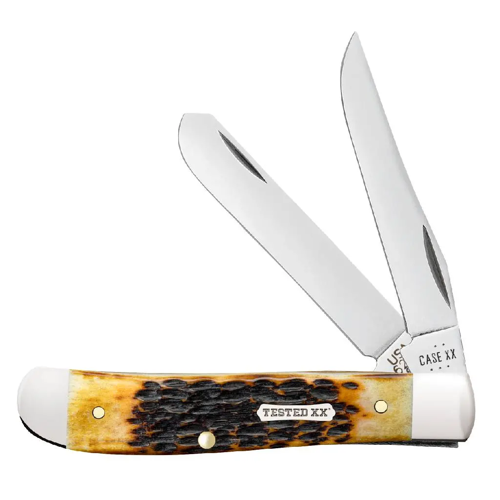 Case Mini Trapper - Burnt Amber Bone - Tested Xx Dogbone Shield 1