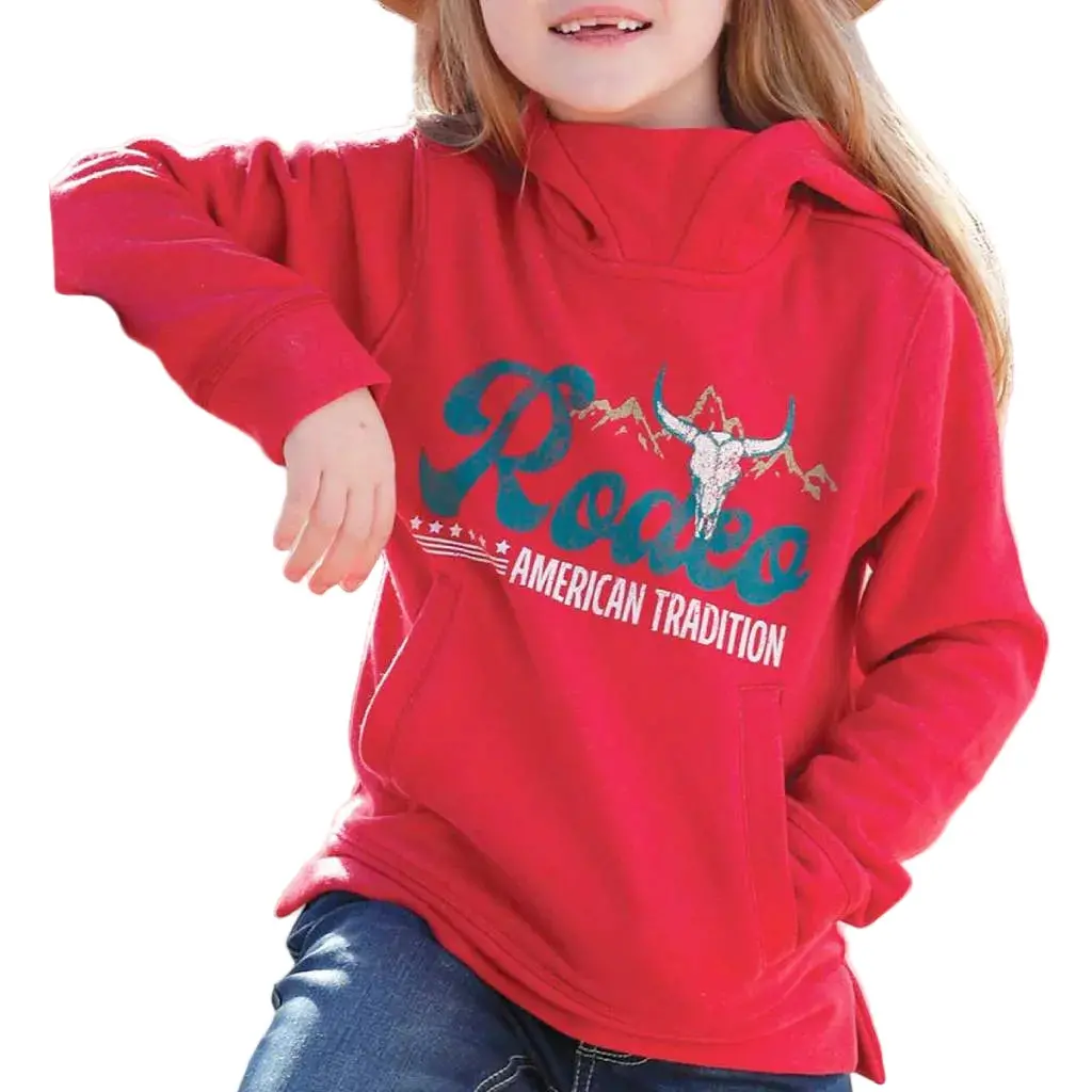 Cruel Denim Girl's Pink Rodeo Tradition Hoodie 1