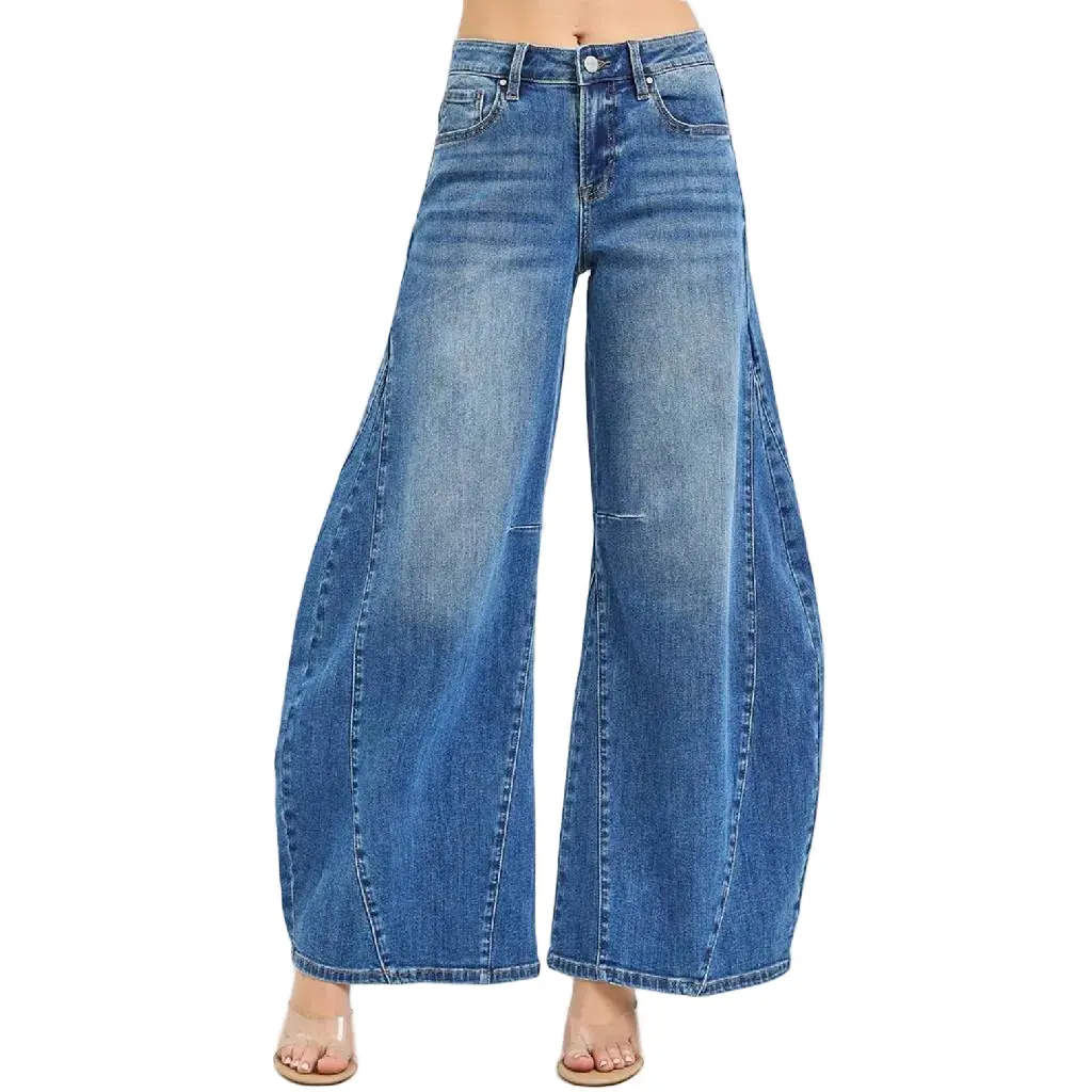 Risen Curvy Sideseam Slouchy Barrel Jean 1