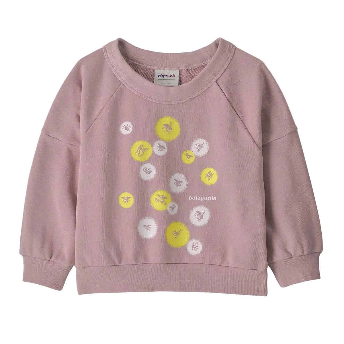 Patagonia Baby Girl's Crew Sweatshirt - Fireflies: Quiet Violet 1