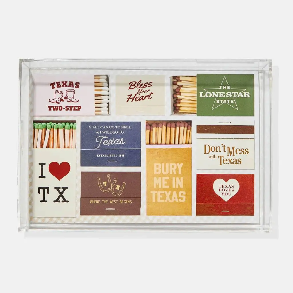 Texas Matchbook Small Tray 1