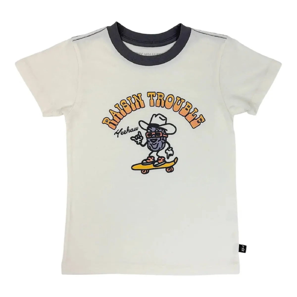 Tiny Whales Boy's Raisin Trouble Tee 1