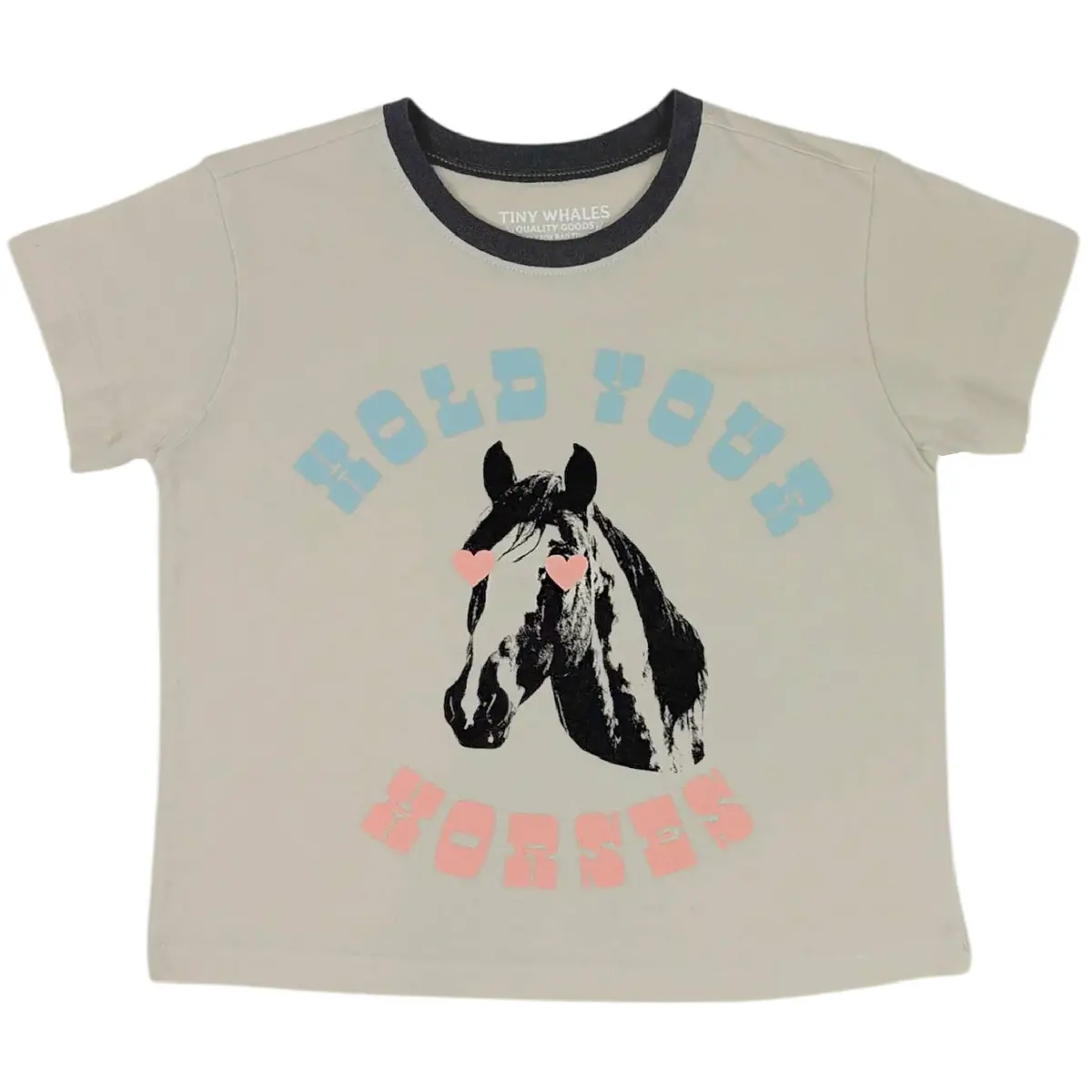 Tiny Whales Girl's Hold Your Horses Super Tee 1
