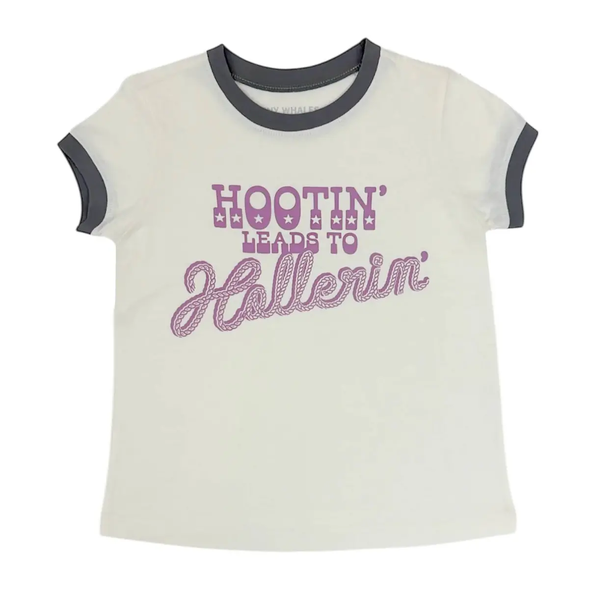 Tiny Whales Girl's Hootin Ringer Tee 1