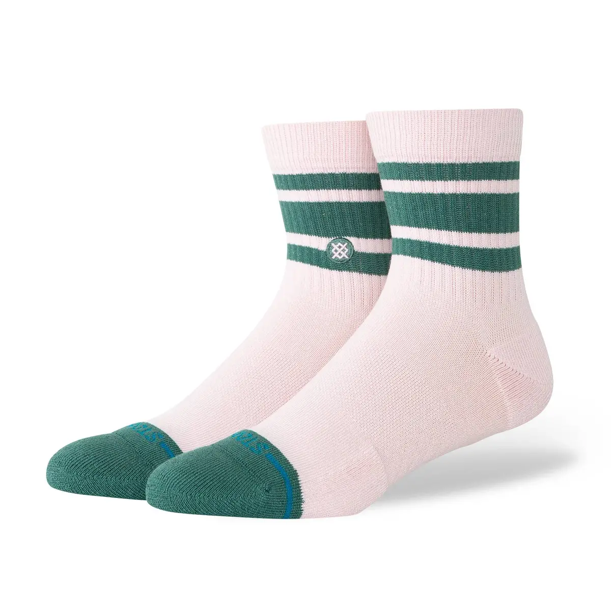 Stance Women's Boyd Pink Quarter Crew Socks 1