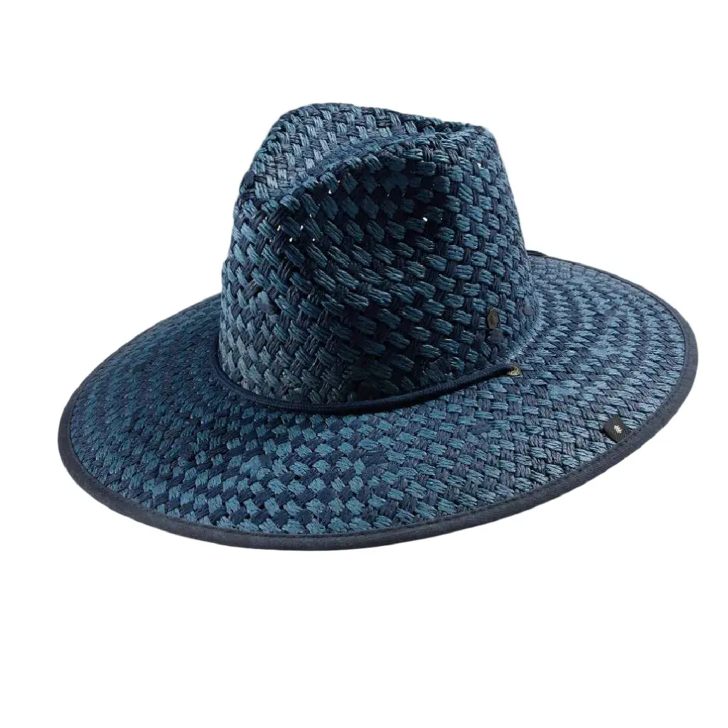 Hemlock Lana Lifeguard Straw Hat - Navy 1