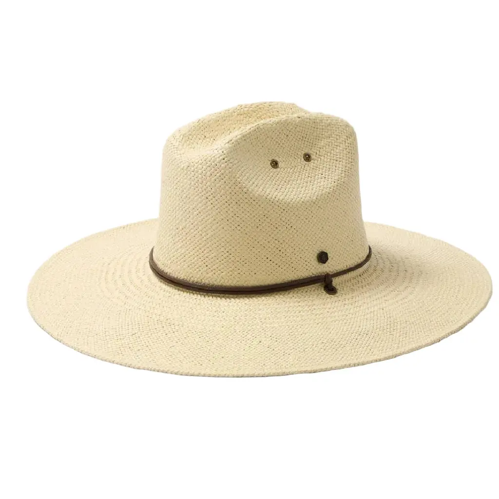 Hemlock Las Olas Packable Lifeguard Straw Hat - White Sand 1