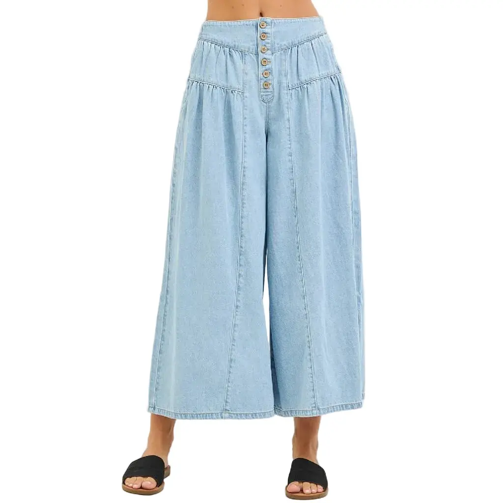 Risen Elastic Band Slouchy Culottes 1