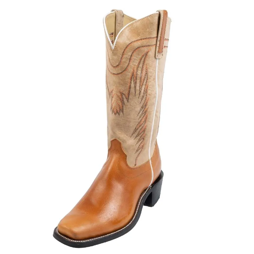 Olathe Men's Cutter Toe Tan Orly Western Boot 1