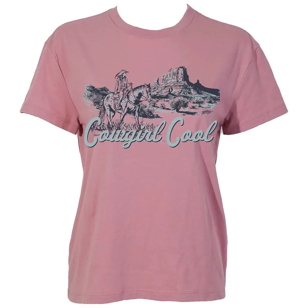 Hooey Girl's Cowgirl Cool Pink Tee 1