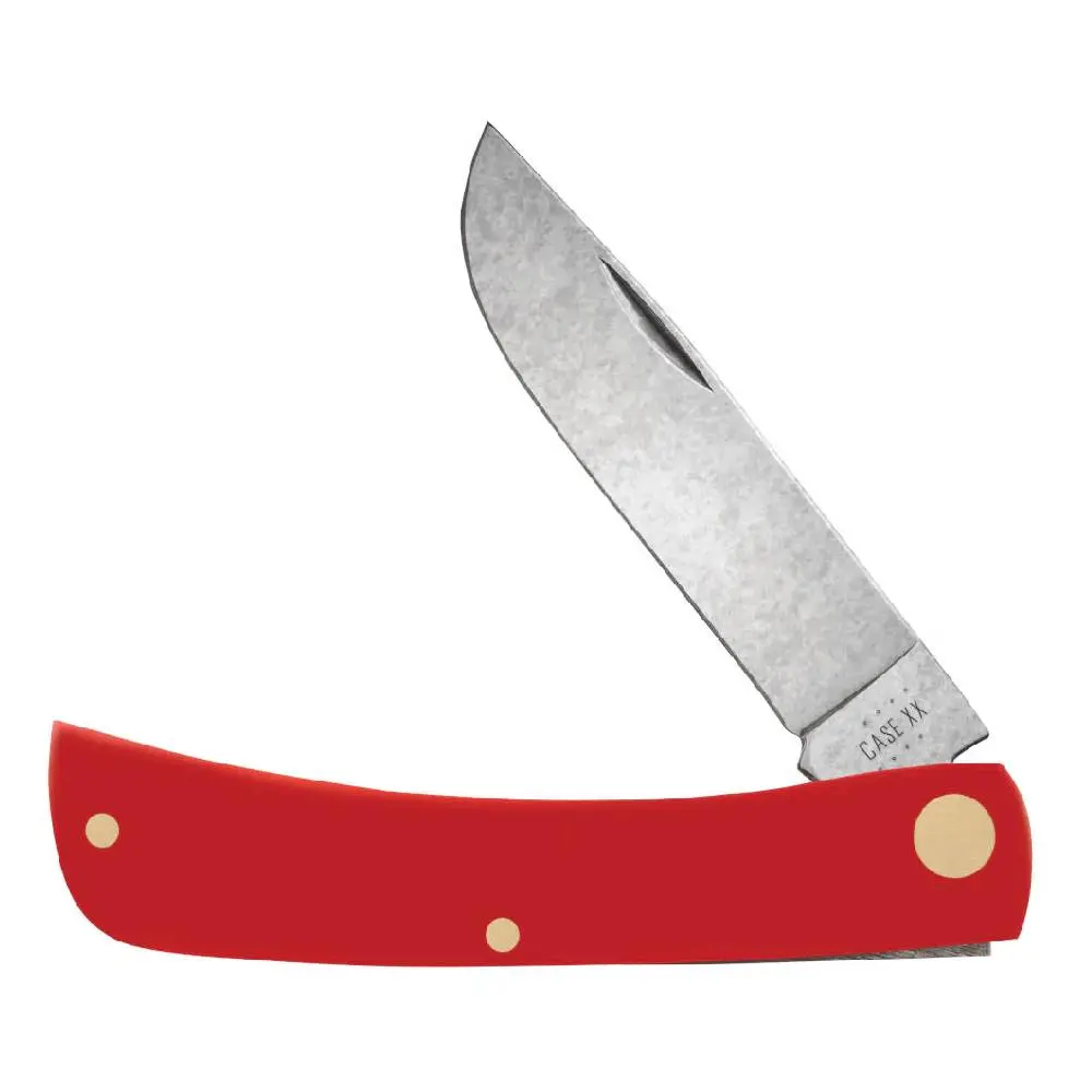 Case Sod Buster Jr. - American Workman Cs - Smooth Red Synthetic 1