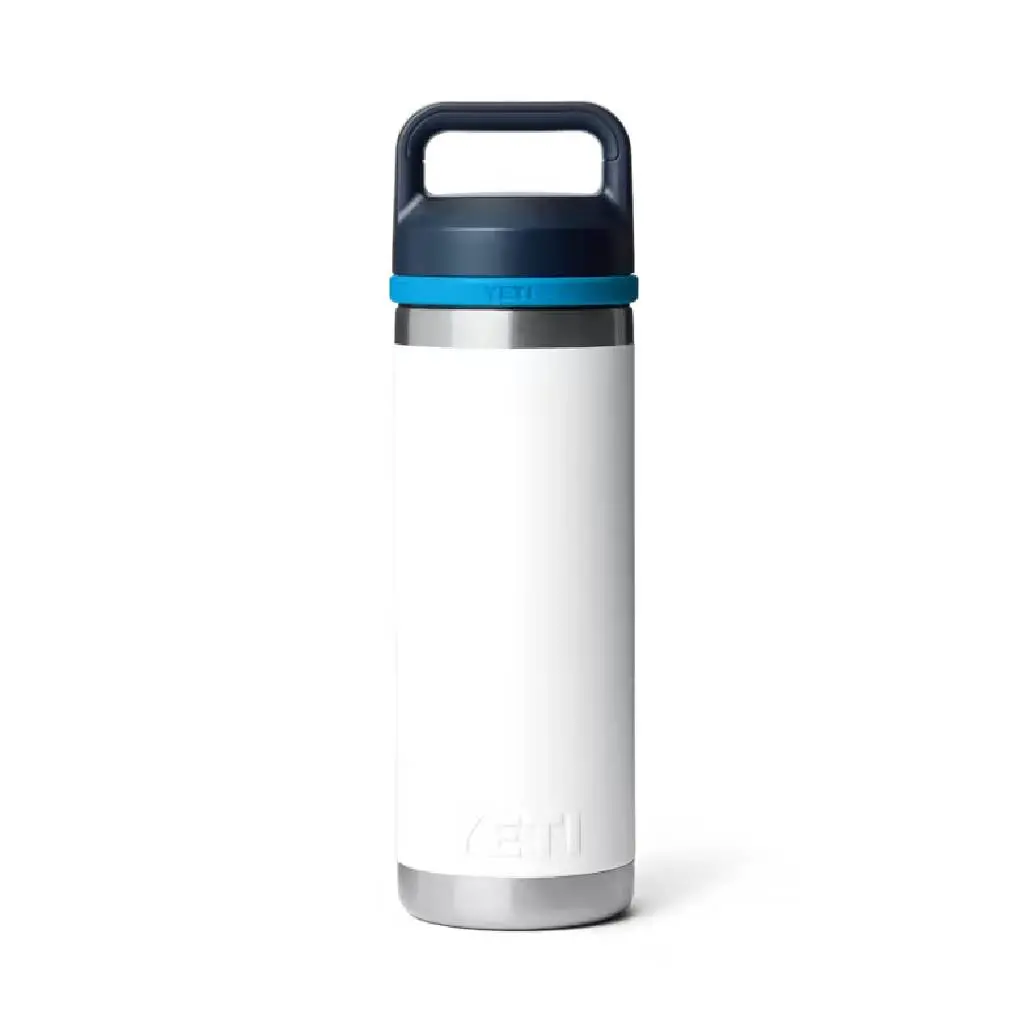 Yeti Rambler 18Oz Bottle Chug - White/Blue 1