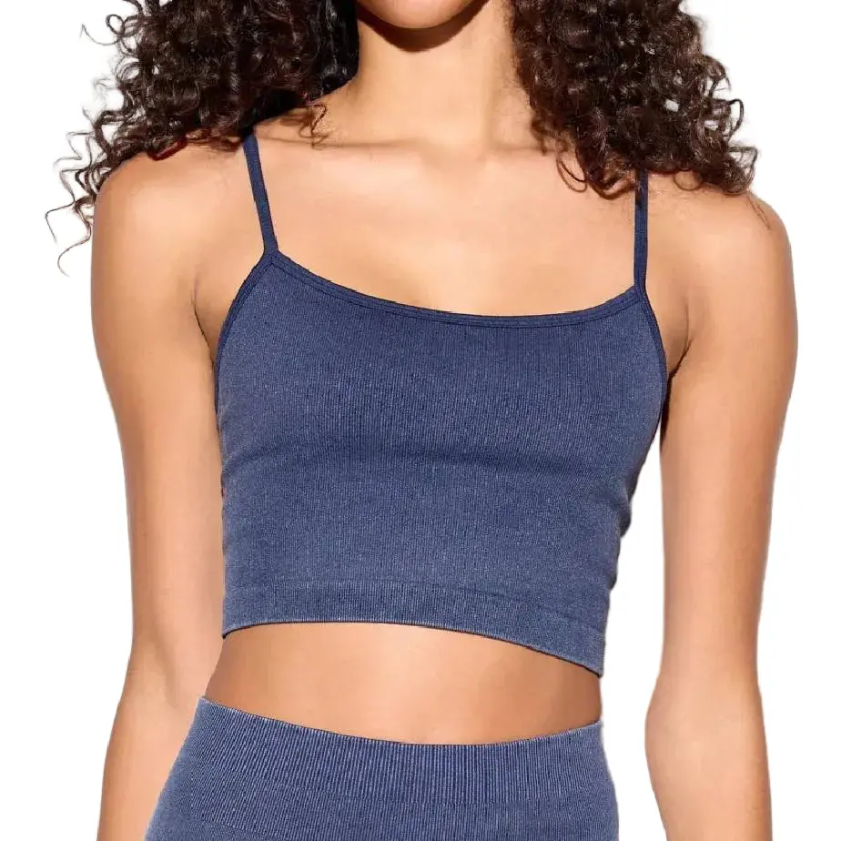 Spiritual Gangster Sun Bleached Indigo Exhale Tank 1