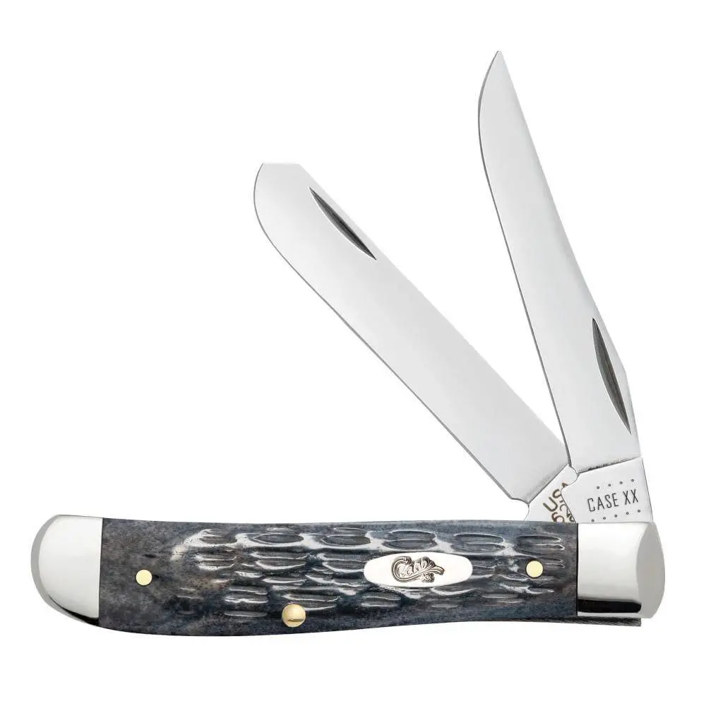 Case Mini Trapper - Pocket Worn Gray Bone Crandall Jig 1