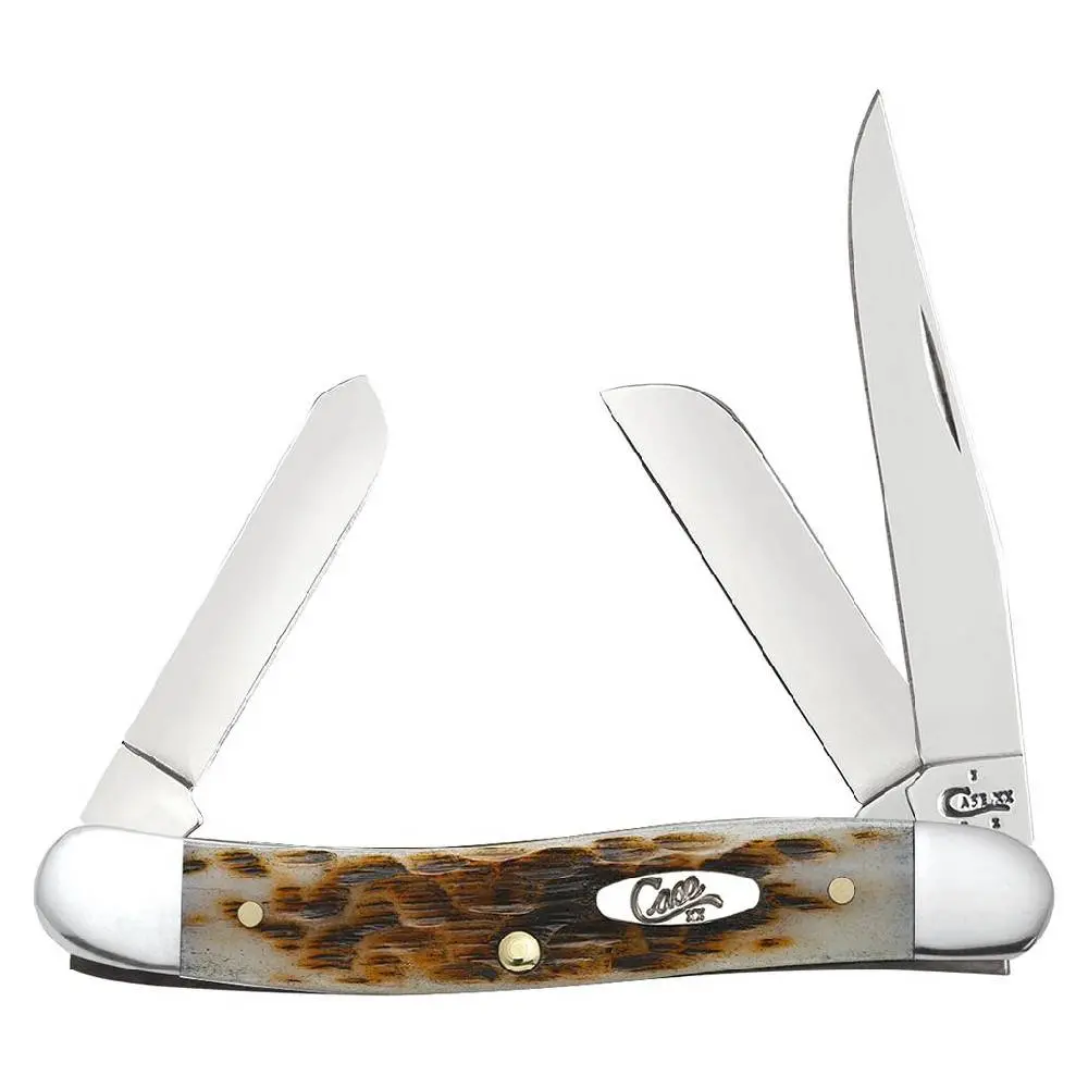 Case Amber Bone Medium Stockman 1