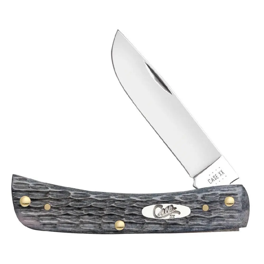 Case Sod Buster Jr - Pocket Worn Gray Bone Crandall Jig 1