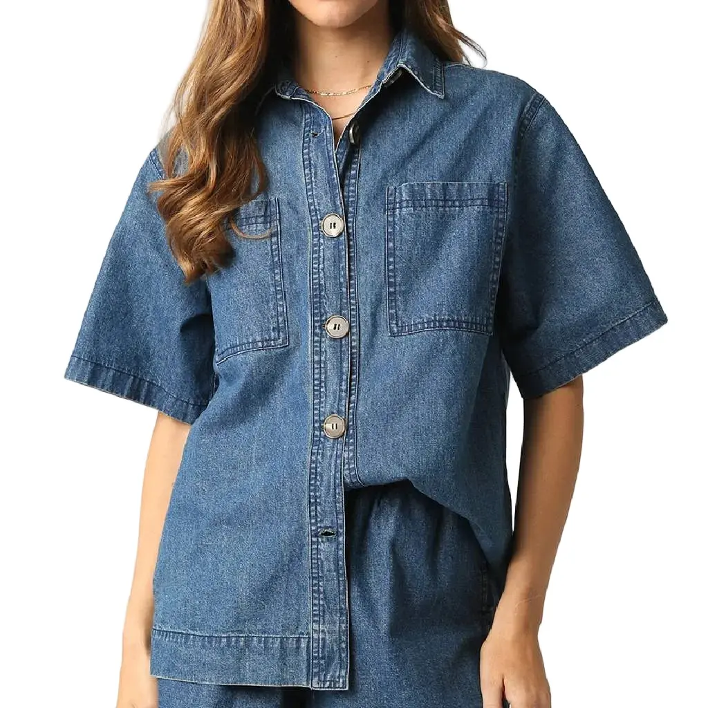 Avery Denim Top 1