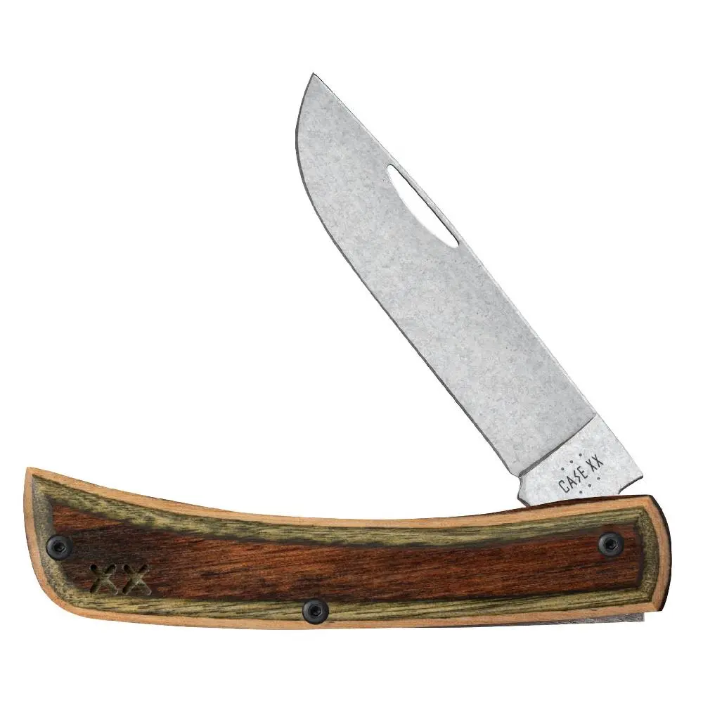 Case Crossroads Smooth Brown/Green Wood Xr Sod Buster Jr 1