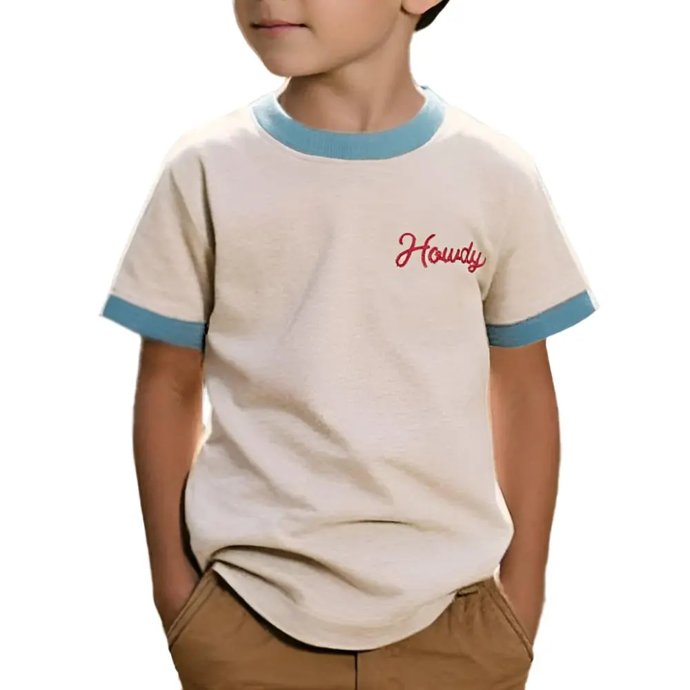 River Road Toddler "Howdy" Vintage Ringer Tee 1