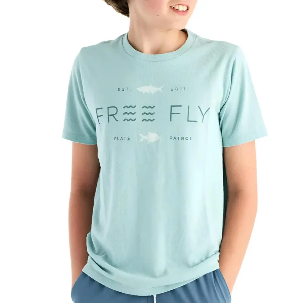 *Free Fly Youth Tropical Hangout Tee - Final Sale - Size L 1