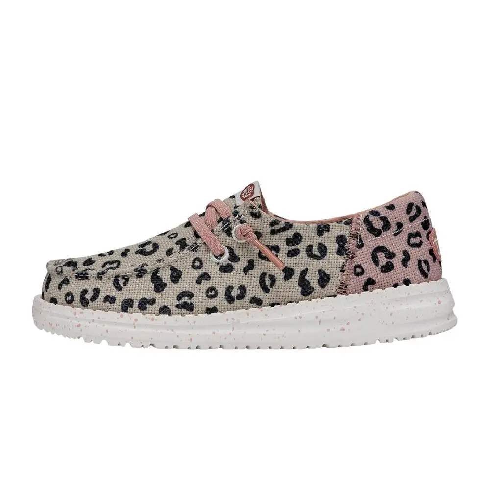 Hey Dude Kid's Wendy Funk Leo - Cream/Pink 1