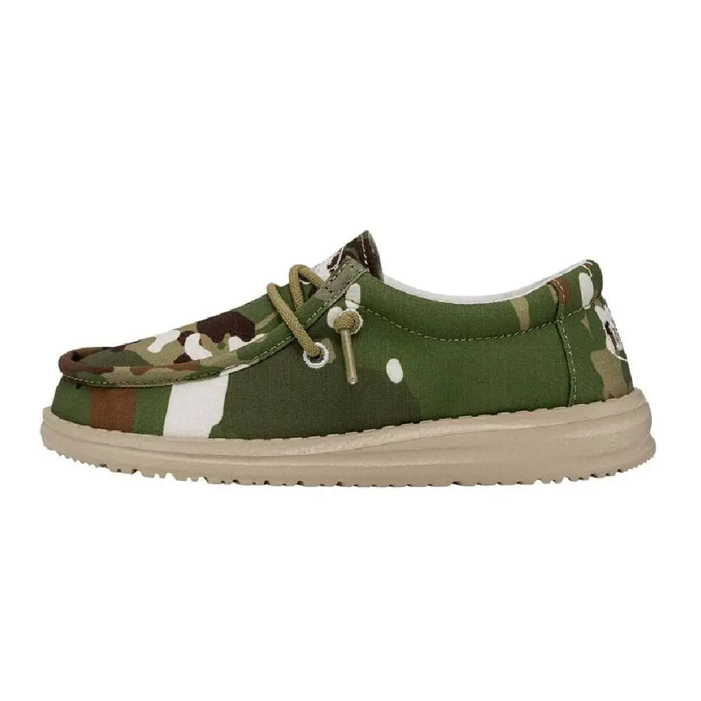 Hey Dude Youth Wally - Camo Multi 1