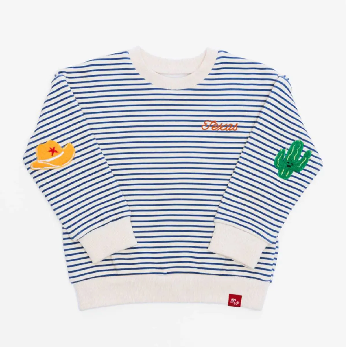 Girl's Texas Striped Patch Sweatshirt 1