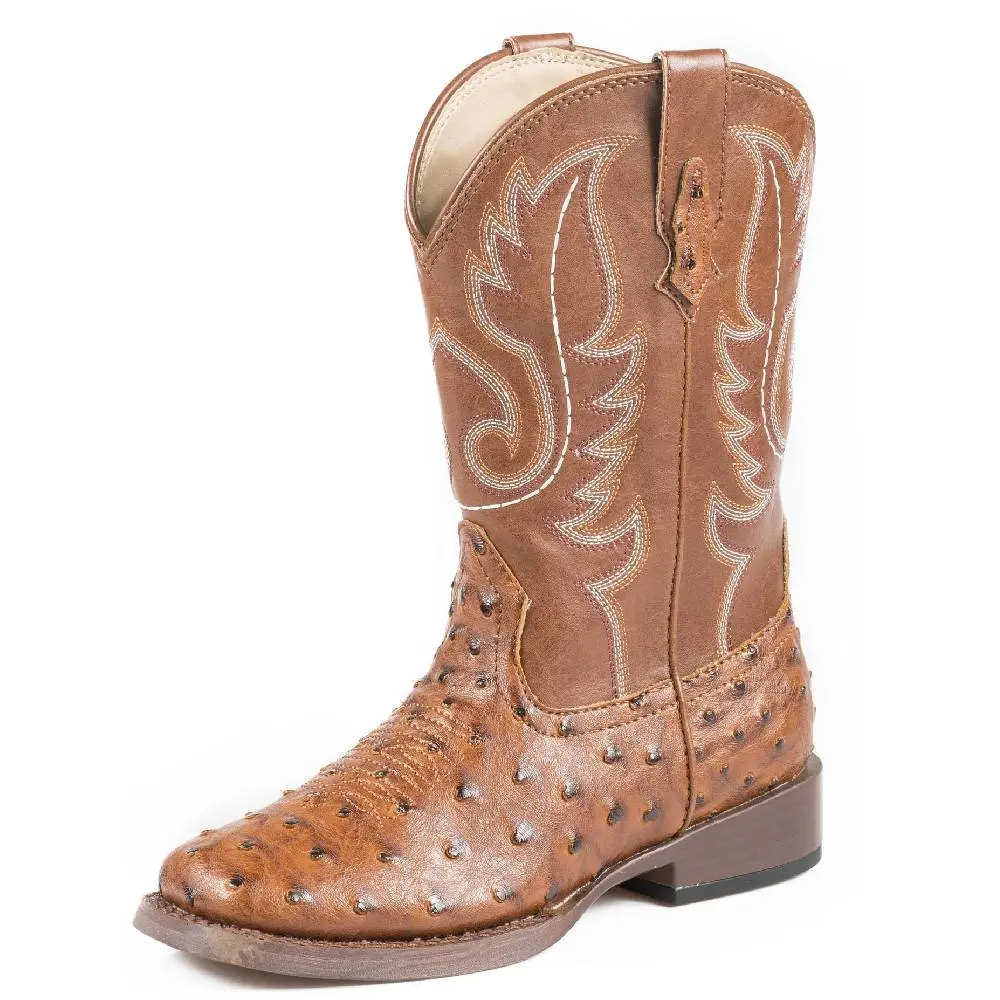 Roper Kid's Faux Ostrich Boot 1