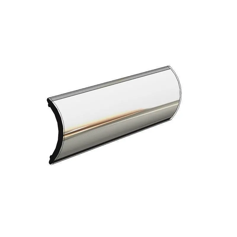 Taco Marine 1" X 1/4" X 70' Flex Chrome Rub Rail Insert V12-9809Cp70 1