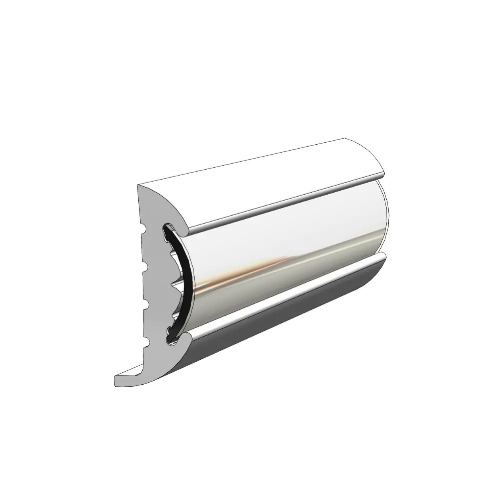 Taco Marine Semi-Rigid Vinyl Rub Rail 1-5/8" X 3/4" X 70' V11-9811Whc70 1