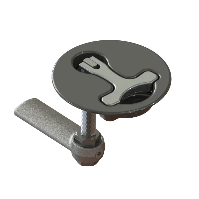 Taco Marine Round Black 2-1/2" Nylon Latch-Tite Latch F42-2500Bkss 1