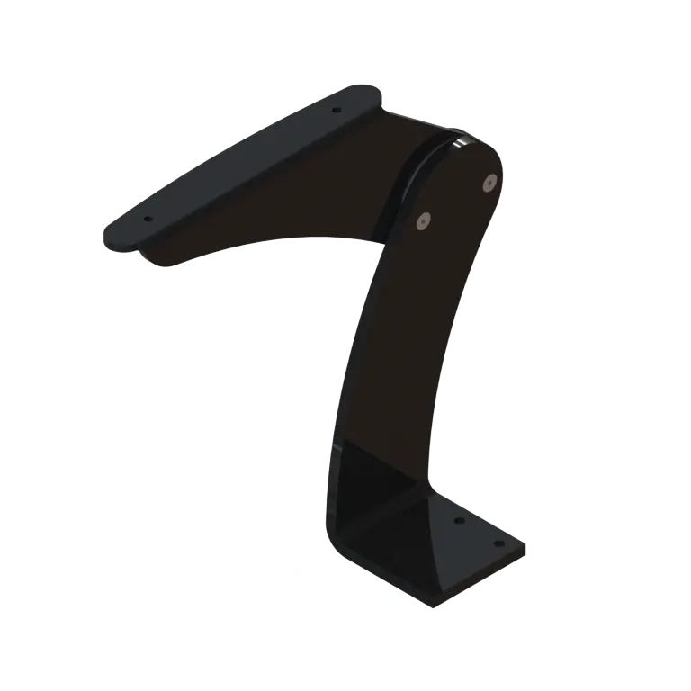 Taco Marine Pivot Armrest Starboard Side Aluminum Powder Coated Black K10-0004B-Bka 1