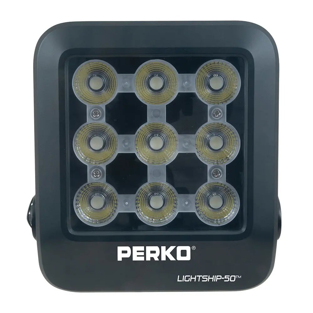 Perko Lightship 50 Led High Performance Floodlight - 12/24V - Black [1643050F0b] 1