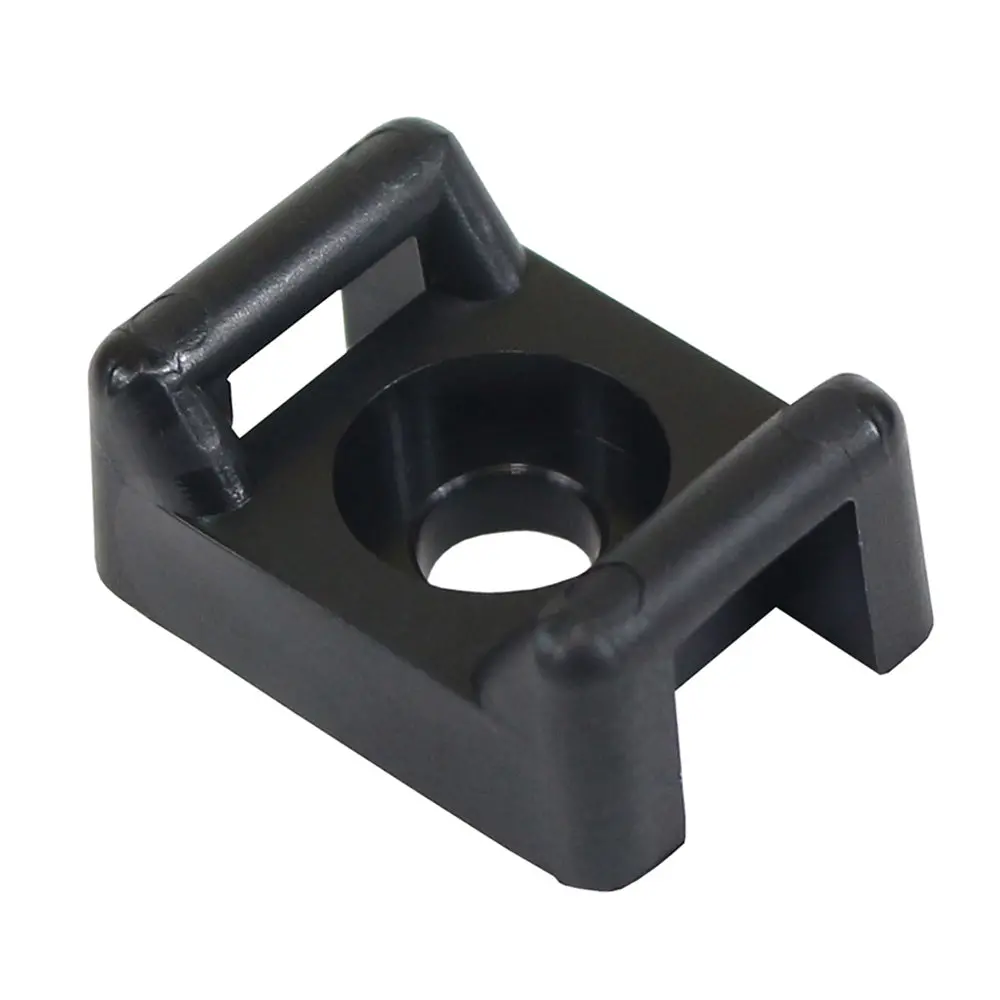 Pacer Screw Down Cable Tie Mount - #10 Screw Mount Method - Black - 100 Pack [Ctm3s10bk-100] 1