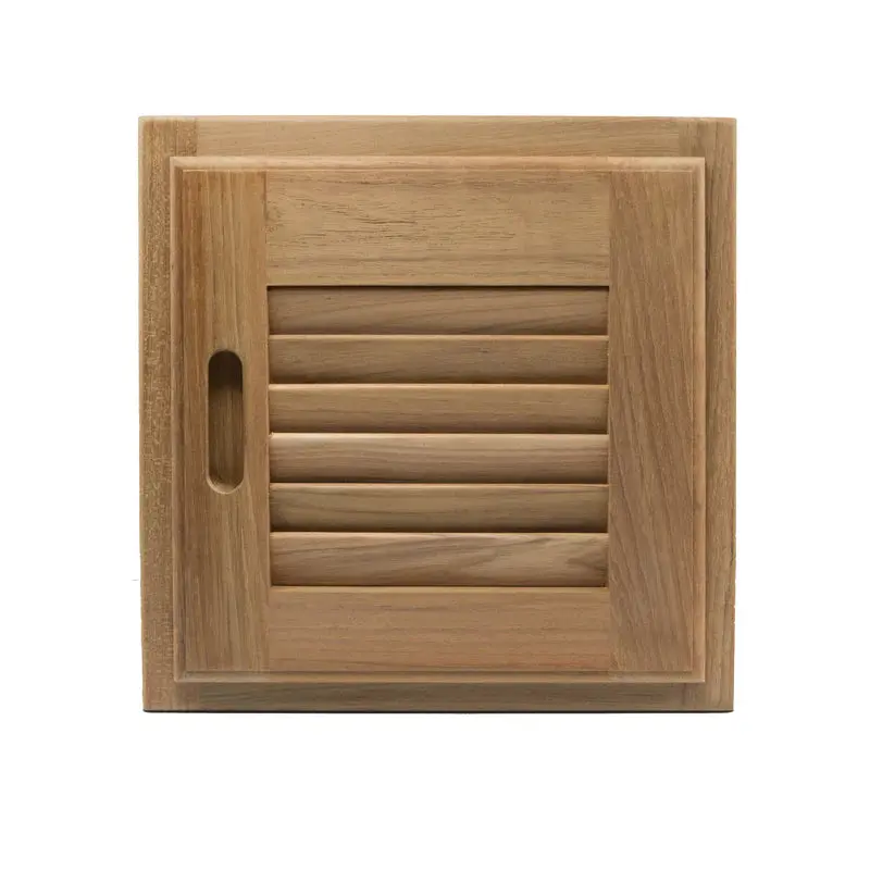 Whitecap Louvered Door & Frame Right Hand Opening 12" X 12" Part 60720 1
