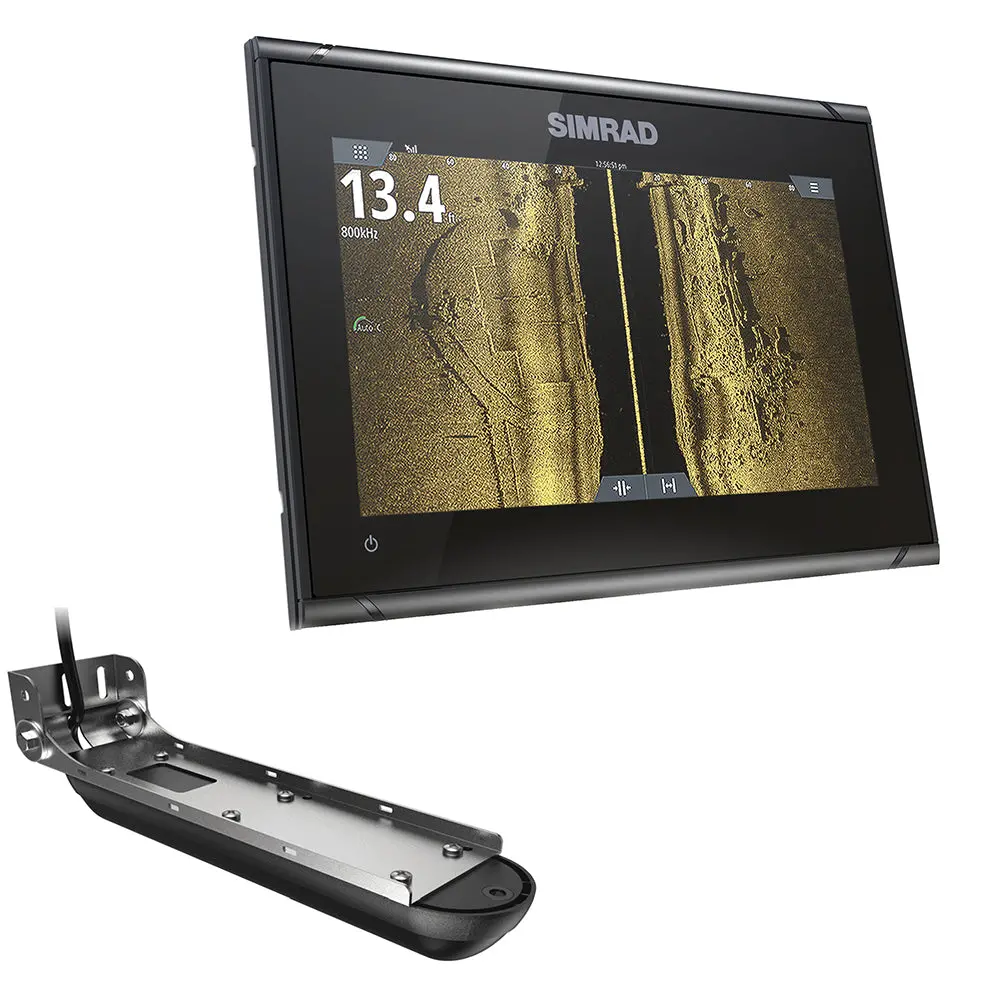 Simrad Go9 Xse Chartplotter/Fishfinder W/Active Imaging 3-In-1 Transom Mount Transducer  C-Map Discover Chart [000-14840-002] 1
